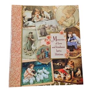 Hallmark Vintage Victoria Look Self Adhesive Scrapbook Album with 8 pages